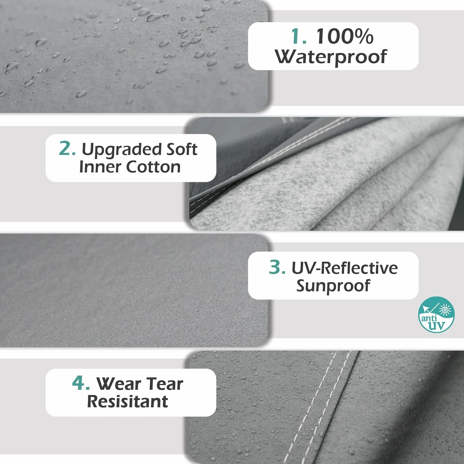 Premium Car Cover Custom Fit Nissan Murano (2002-2025), 16 Layers Heavy Duty Car Cover Waterproof All Weather with Zipper Door for Sun Rain Snow Dust Uv Protection