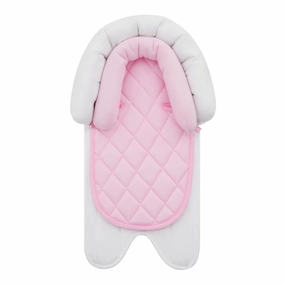 Pro Goleem Infant Car Seat Insert, Babybody Support for Toddler, Soft Minky Preemie Car Seat Insert, 2-in-1 Reversible, Perfect for Carseats, Strollers, Swings, Pink and White