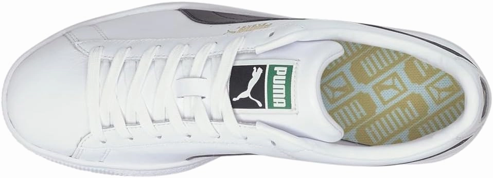 PUMA Mens Basket Classic Xxi Lace Up Sneakers Shoes Casual - White