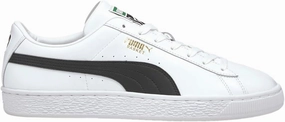 PUMA Mens Basket Classic Xxi Lace Up Sneakers Shoes Casual - White