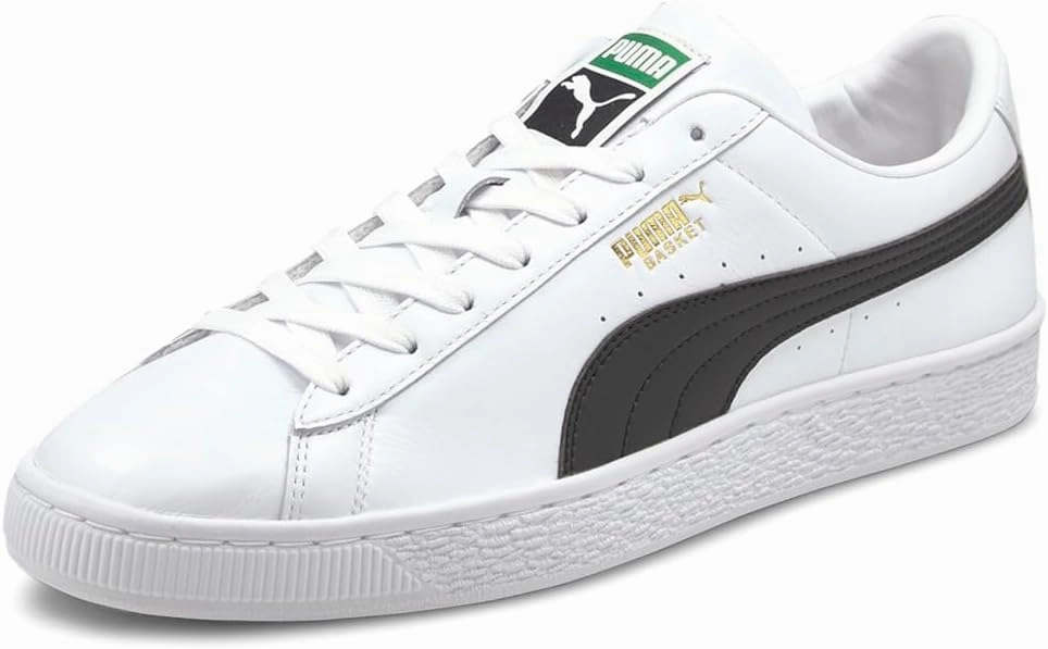PUMA Mens Basket Classic Xxi Lace Up Sneakers Shoes Casual - White