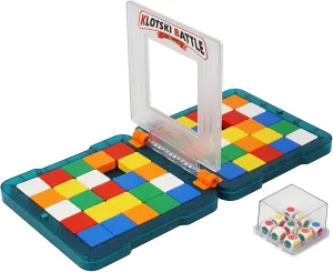 Race Game, Fast-Paced Brain Teaser Travel Board Games for Kids and Adults, Shape Matching Head to Head Super Slide Puzzle Game for Two Player, Magic Block for Family Game Night, Ages 6 