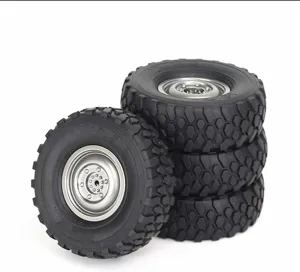 RC Wheel Tire Compatible with MN D90 for MN98 for MN99S for WPL C14 C24 C34 B14 B24 for LDRC P06 RC Car Parts Accessories 4Pcs 72mm Soft Tire Wheel