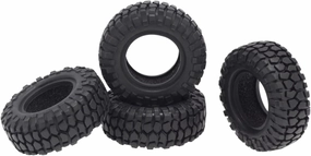 RC Accessory Compatible with Axial for SCX24 90081 AXI00002 1/24 RC Crawler Car Upgrade Parts 4PCS 48mm 1.0 Soft Rubber Wheel Tires Tyre