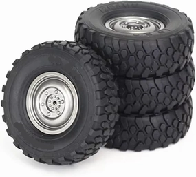 RC Car Accessories Compatible with MN D90 for MN98 for WPL C14 C24 C34 B14 B24 for LDRC P06 RC Car Upgrade Parts Accessories4pcs 72mm Soft Tire Wheel