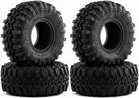 RC Tyre Set for Axial for SCX24 for TRX4M for AX24 1.0" Soft Rubber Wheel Tires 56 * 22mm for Rock for Terrain for 1/18 1/24 RC Crawler Car