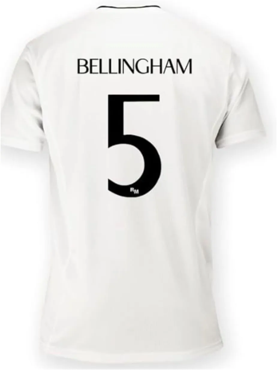 Real Madrid Jersey. Real Madrid Home Shirt 24/25 Bellingham 5#. 100% Polyester. Classic fit. Official RM Jersey.