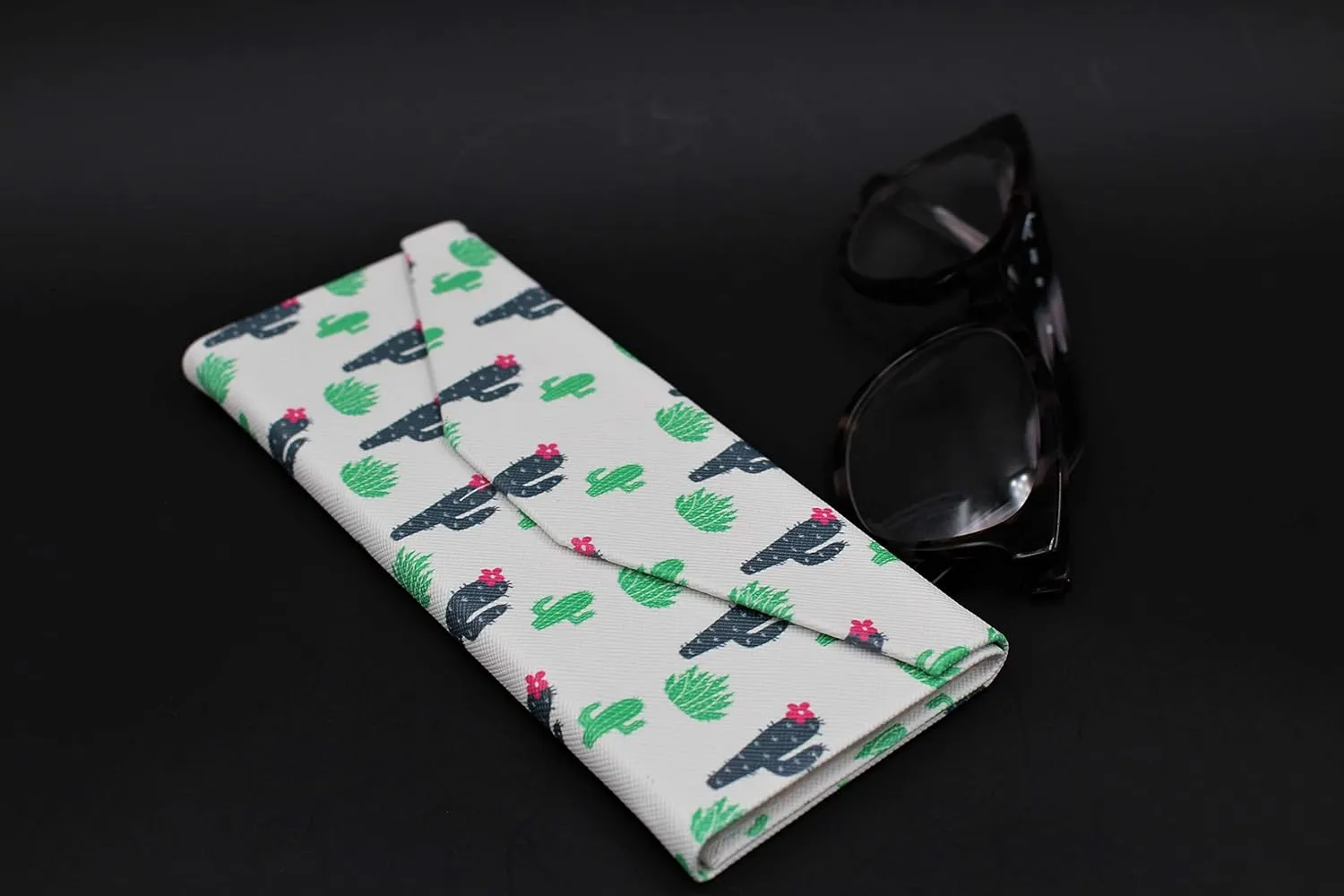 Real Sic Glasses Case for Men and Women - Magnetic Folding Hard Shell Sunglass Holder - Inspired by Nature