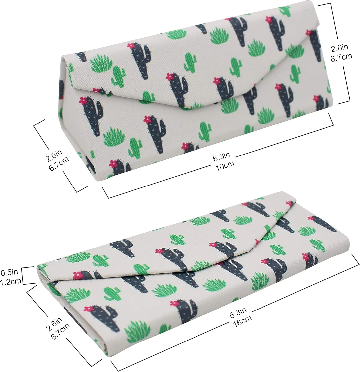 Real Sic Glasses Case for Men and Women - Magnetic Folding Hard Shell Sunglass Holder - Inspired by Nature