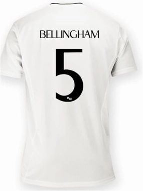 Real Madrid Jersey. Real Madrid Home Shirt 24/25 Bellingham 5#. 100% Polyester. Classic fit. Official RM Jersey.