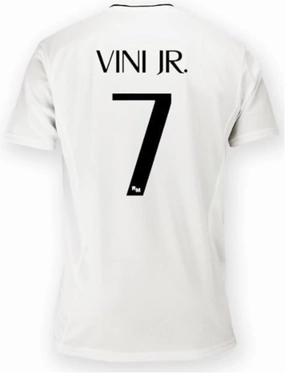 Real Madrid Jersey. Real Madrid Home Shirt 24/25 Vini JR 7#. 100% Polyester. Classic fit. Official RM Soccer Jersey.