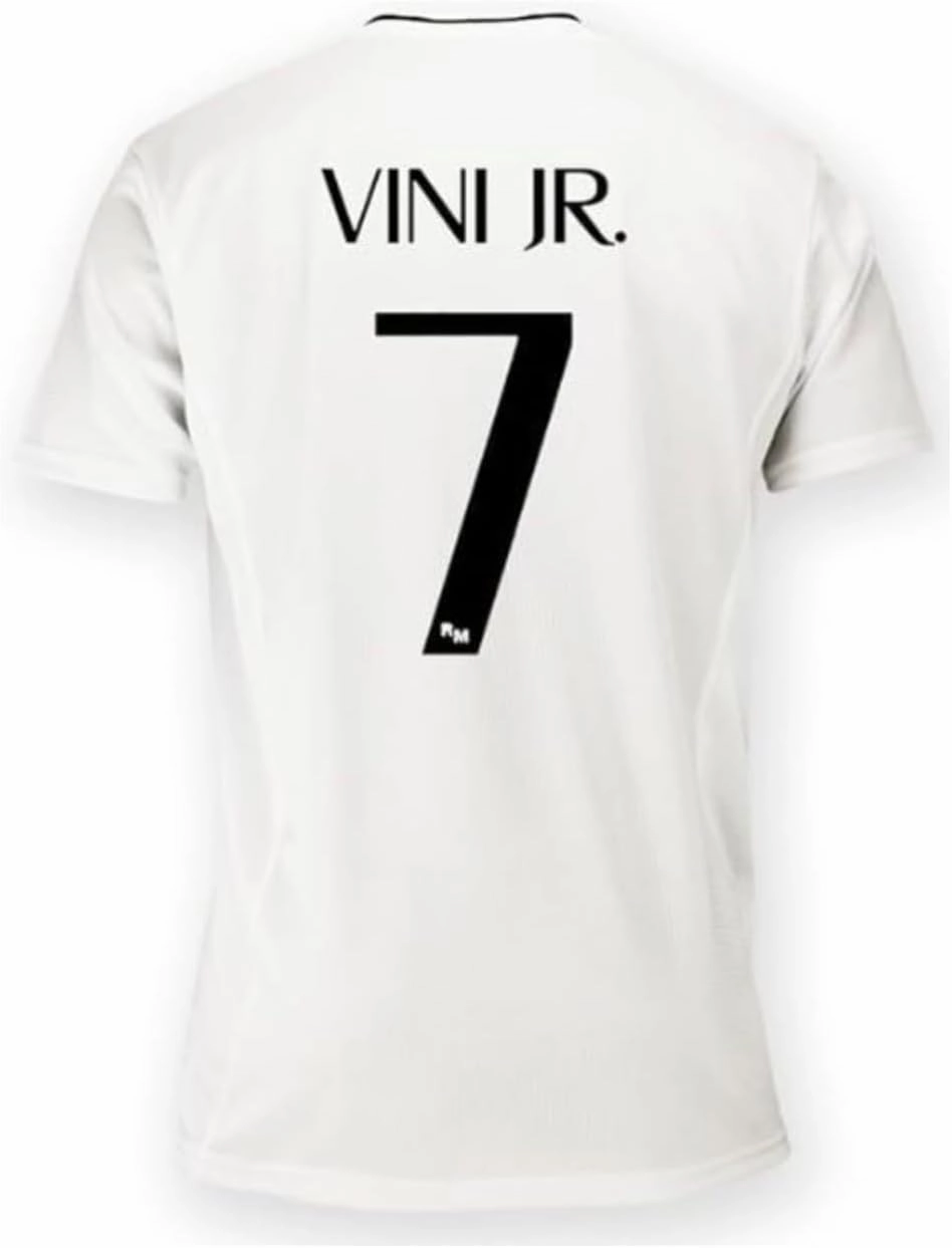 Real Madrid Jersey. Real Madrid Home Shirt 24/25 Vini JR 7#. 100% Polyester. Classic fit. Official RM Soccer Jersey.