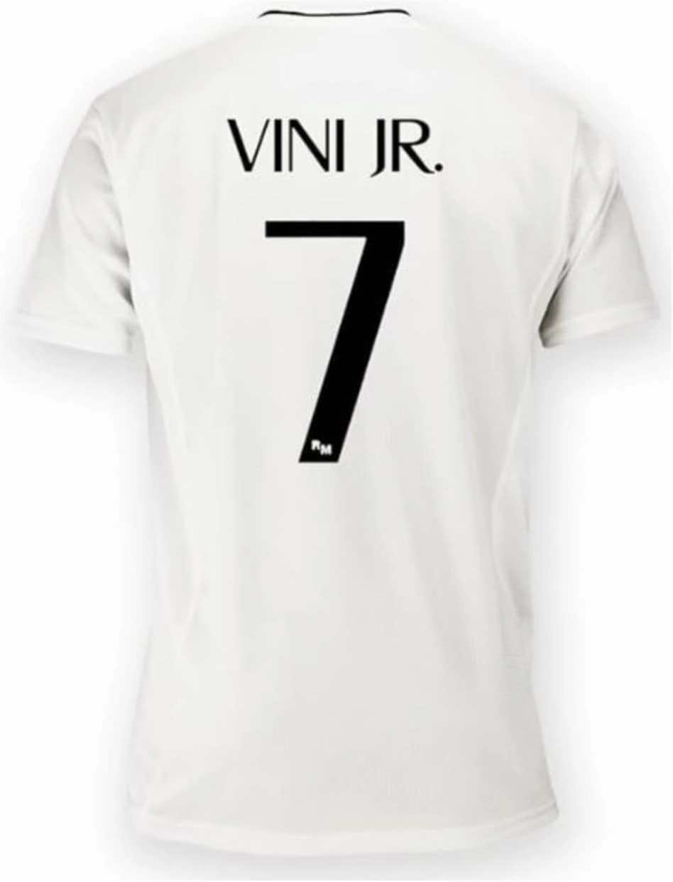 Real Madrid Jersey. Real Madrid Home Shirt 24/25 Vini JR 7#. 100% Polyester. Classic fit. Official RM Soccer Jersey.