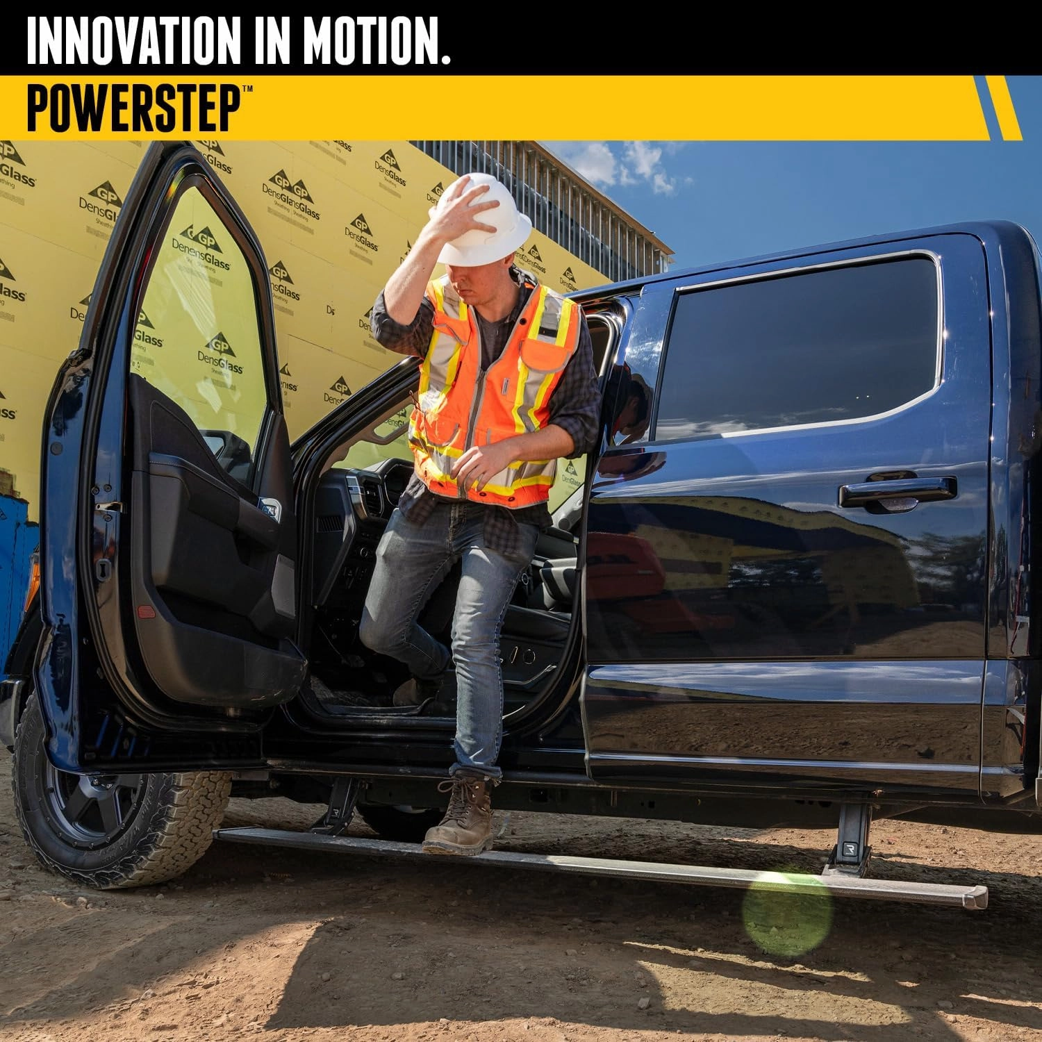 RealTruck AMP Research PowerStep Plug-N-Play Power Running Boards with LED Step Lights for 2009 - 2014 Ford F-150 - Electric Powerstep & Retractable Truck Steps