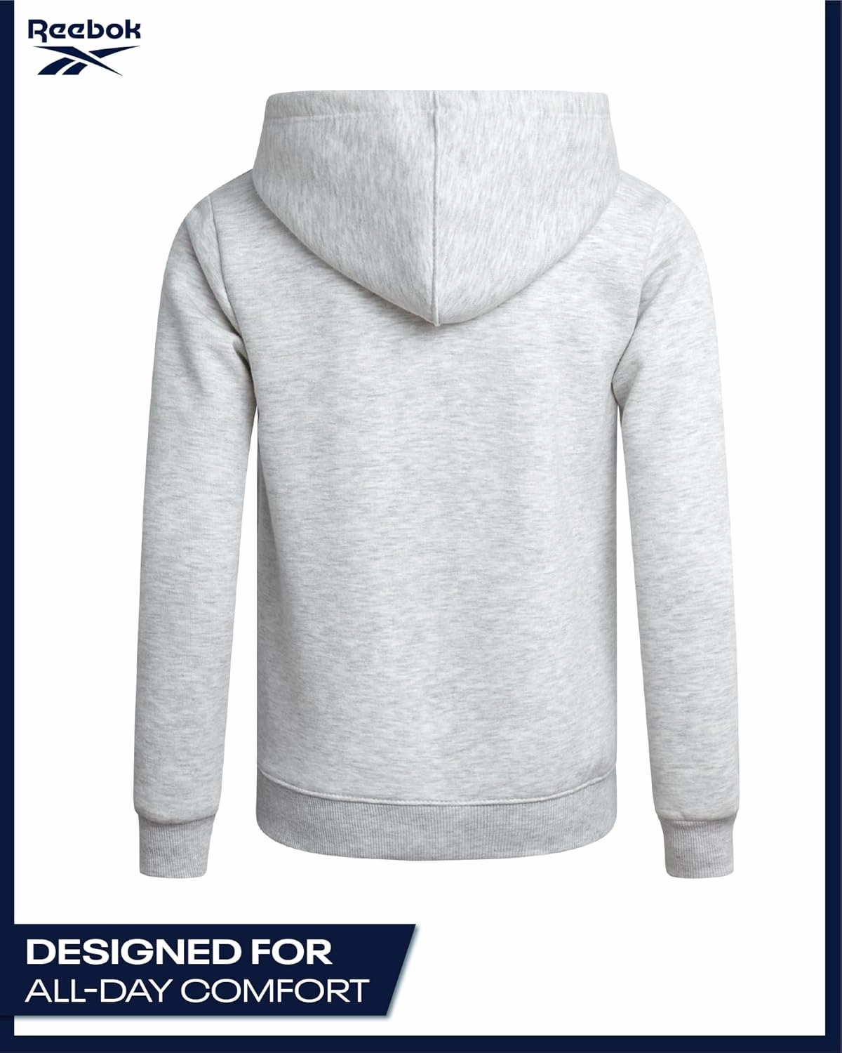 Reebok Boys' Active Sweatsuit - 2 Piece Performance Knit Pullover Hoodie Sweatshirt and Sweat Shorts - Athleisure Set (8-12)