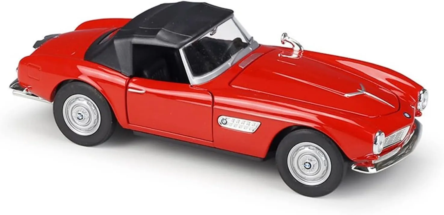 Resin Car Vehicle Model Fit for BMW 507 1 24 Soft Top Convertible Alloy Die-cast Classic Car Model Decoration Collection Gift Festive Deluxe Gift(B)