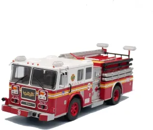 Resin Car Vehicle Model Fit for Pumper Seagrave 1 43 Fire Truck Alloy Car Model High Pressure Water Pump Vehicle Toy Ornaments Festive Deluxe Gift