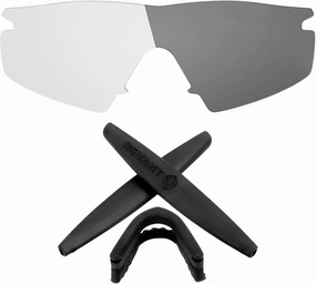 Revant Replacement Kit for Oakley M Frame Strike - Non-Polarized Adapt Gray Photochromic Lenses and MaxGrip Temple Sleeve/Nose Pad Bundle