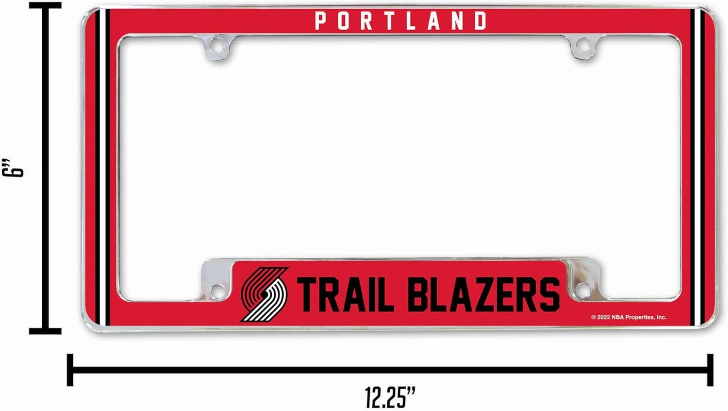 Rico Industries NBA Basketball Classic All Over Chrome Frame