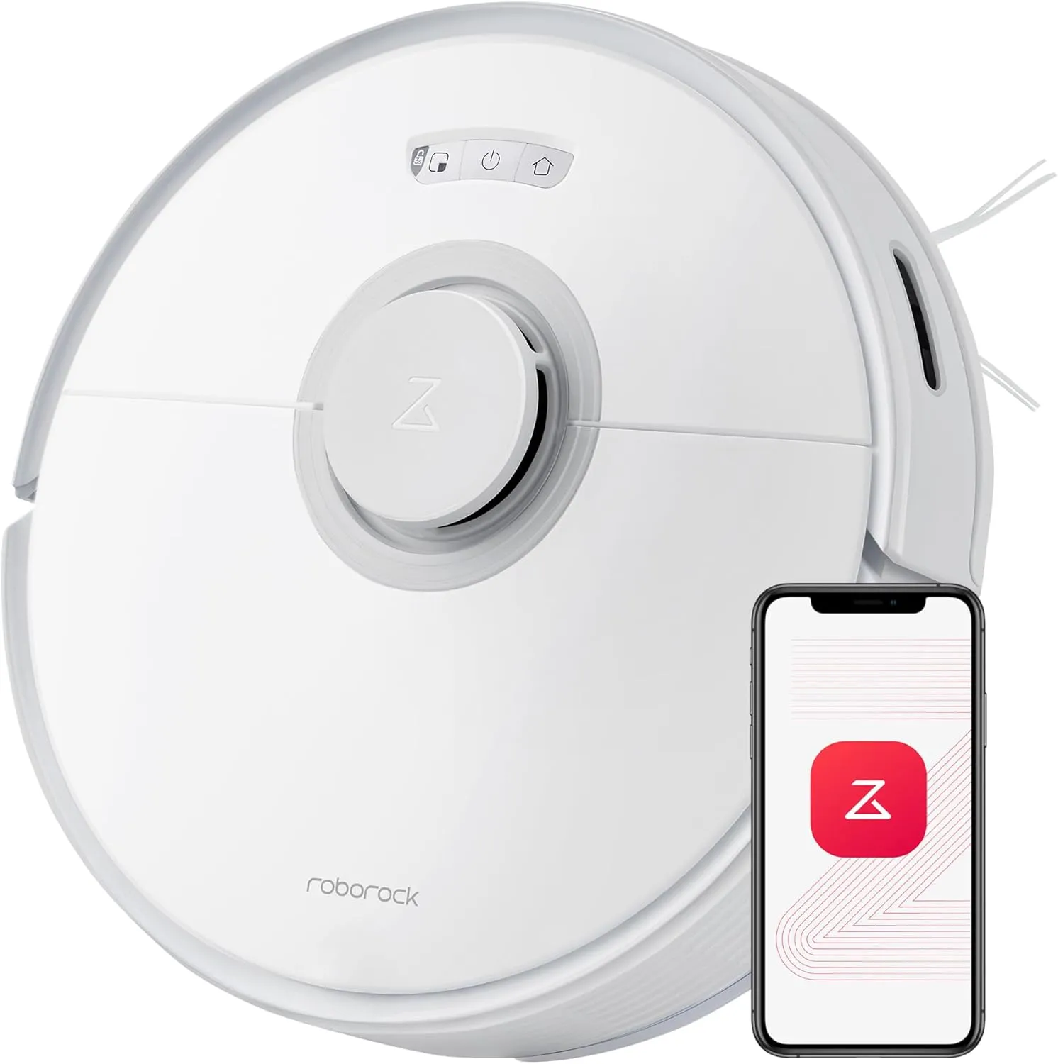 roborock Q7 Max Robot Vacuum and Mop Combo, 30-Level Water Flow Control, 4200Pa Suction, PreciSense LiDAR Navigation, No-Go Zone, No-Mop Zone, App & Voice Control, Ideal for Pet Hair