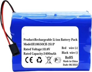 Robot Vacuum 10.8V 3400mAh Replace The Robot Vacuum Cleaner Battery,Compatible for Puppyoo， V-M611A V-M611 V-M615 Vacuum Cleaner Robotic(Battery-2800mAh)
