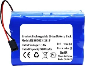 Robot Vacuum 10.8V 3400mAh Robot Battery ，Compatible for Puppyoo， V-M611A V-M611 V-M615 Vacuum Cleaner Robotic Battery(Battery-2800mAh)
