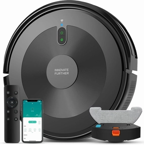 Robot Vacuum and Mop Combo: 2-in-1 Robot Vacuum Cleaner 2500Pa Strong Suction & Tangle-Free & Alexa/APP Control & Self-Charging, Schedule Cleaning Robotic Vacuum for Pet Hair, Hard Floor, Carpet