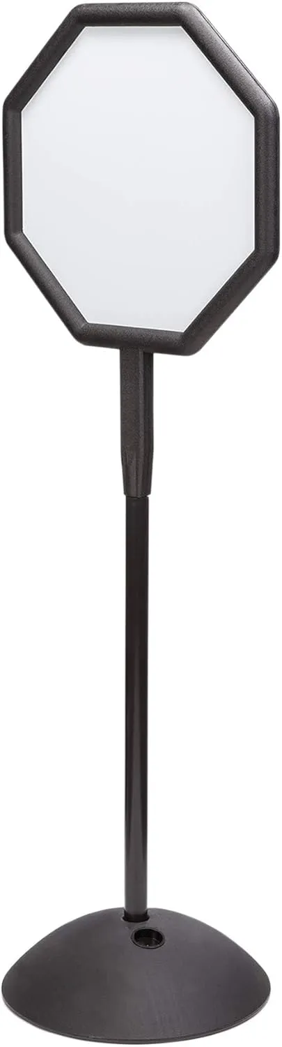 Safco Products 4118BL Write Way Octagon Message Board, Black