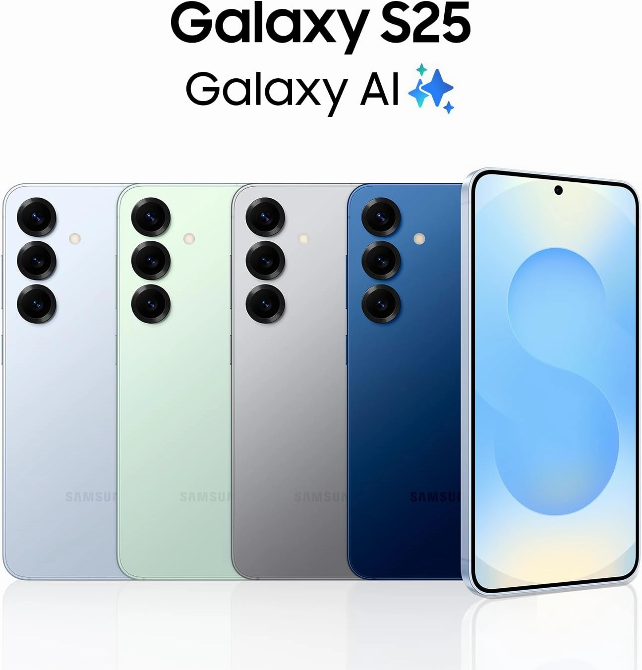 SAMSUNG Galaxy S25 Cell Phone, 128GB AI Smartphone, Unlocked Android, AI Camera, Fast Processor, ProScaler Display, Long Battery Life, 2025, US 1 Yr Manufacturer Warranty, Mint