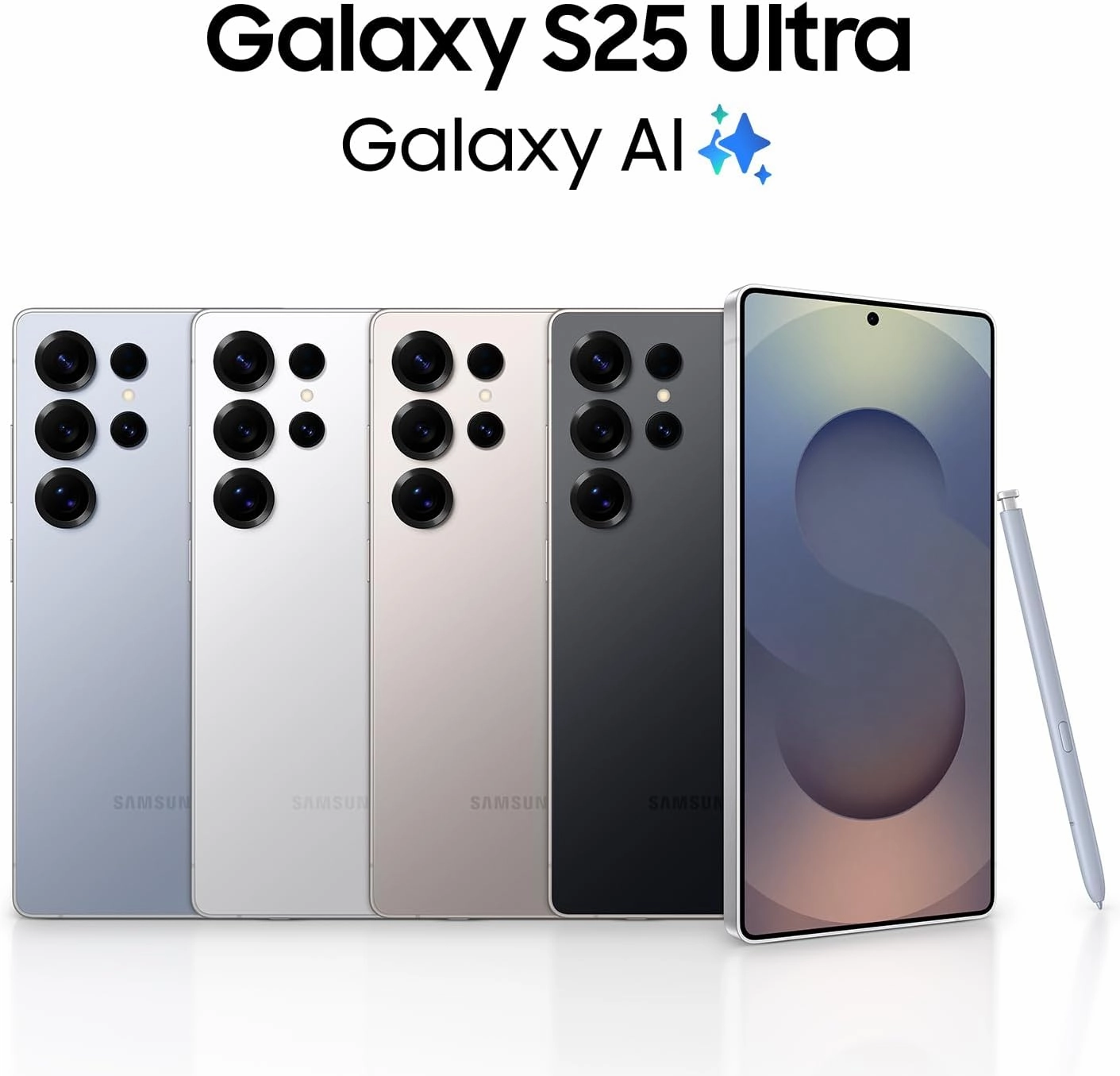 SAMSUNG Galaxy S25 Ultra Cell Phone, 512GB,AI Smartphone, Unlocked Android, AI Camera, Fast Processor, Long Battery Life, 2025, US 1 Yr Manufacturer Warranty, Titanium Silverblue
