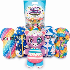 Scentco OMG Snuggle Me! Bedtime Buddies (Sleeping Bag Series), Scented Surprise Collectible 10 inch Plush Toys (Mystery Blind Bag)