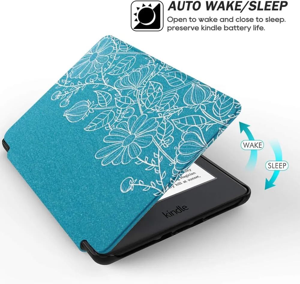 SCSVPN Case for 6.8'' Kindle Paperwhite 11th Generation 2021 Release and Kindle Paperwhite Signature Edition - Slim Premium Durable PU Leather Cover with Hand Strap, Auto Sleep/Wake