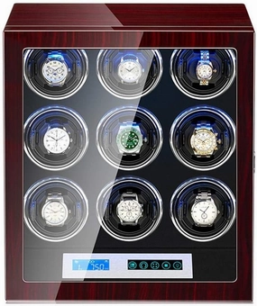 Self Winding Automatic Watch Winder With 15 Rotation Modes,Mute Motor,Rotation Storage Case Display Box For Automatic Mechanical Watches Bedroom