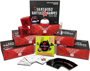 Shashibo Battle Shapes Magnetic Puzzle Games Education Pack - Shape Shifting Box Game for Adults & Kids Ages 8  w/Puzzling Twists and Turns – 6 Sets for Classroom USE - by Fun in Motion Toys