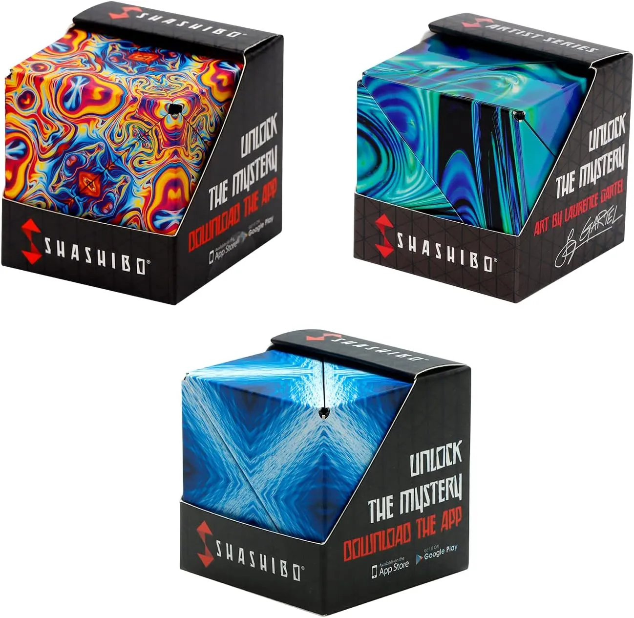 SHASHIBO Bundle of 3 - Space Out, Ocean, Blue Planet