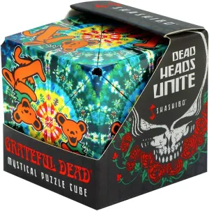 SHASHIBO Grateful Dead Shape Shifting Box - STEM Magnetic Fidget Cube That Transforms Into Over 70 Shapes, Download Fun in Motion Toys Mobile App (Dancing Bears)