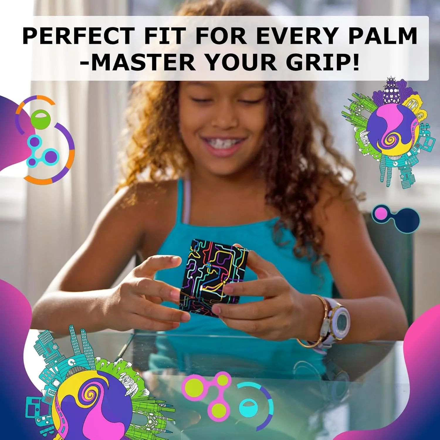 SHASHIBO Meow Wolf Shape Shifting Box - STEM Magnetic Fidget Cube That Transforms Into Over 70 Shapes, Download Fun in Motion Toys Mobile App (QDOT Map)