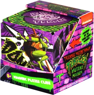 SHASHIBO Teenage Mutant Ninja Turtles Shape Shifting Box - STEM Magnetic Fidget Cube That Transforms Into Over 70 Shapes, Download Fun in Motion Toys Mobile App (Donnie)