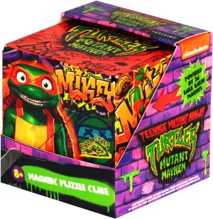 SHASHIBO Teenage Mutant Ninja Turtles Shape Shifting Box - STEM Magnetic Fidget Cube That Transforms Into Over 70 Shapes, Download Fun in Motion Toys Mobile App (Mikey)