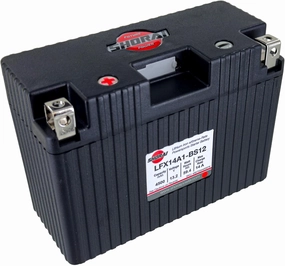 Shorai LFX Lithium-iron Battery w/BMS, LFX14A1-BS12, 4.5Ah 13.2V, 59.4WHr, "A" Type, Case 1