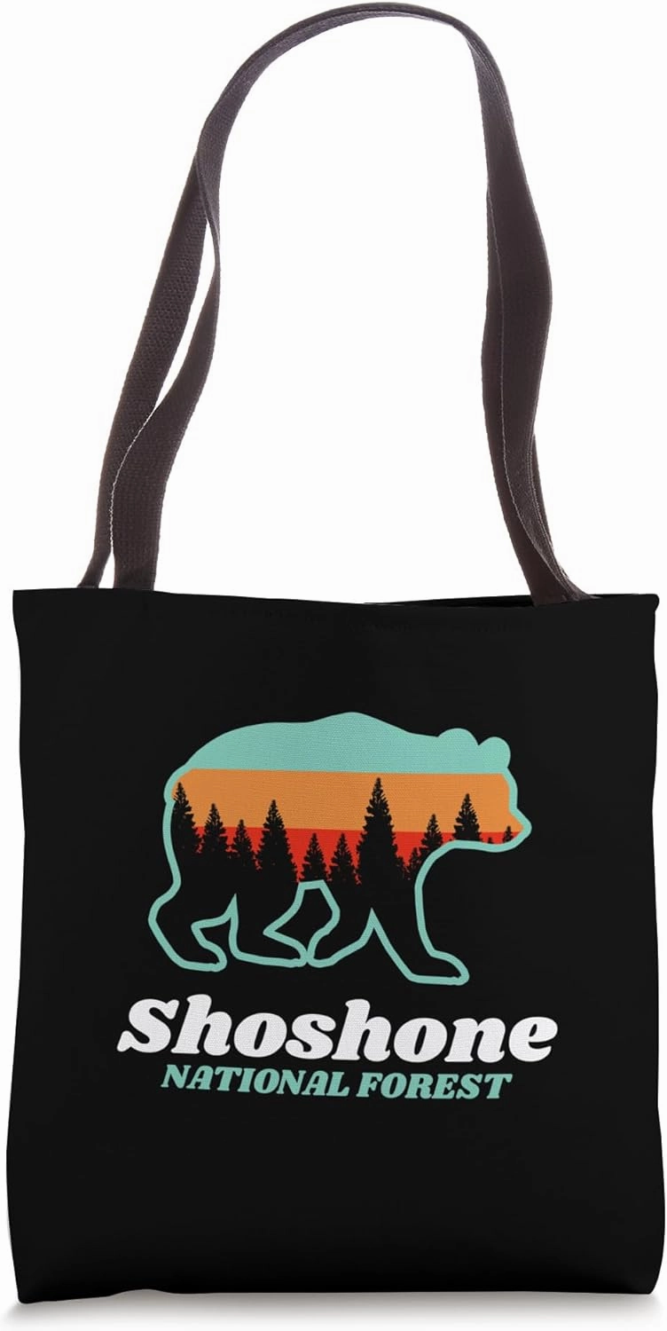 Shoshone National Forest Wyoming Bear Souvenir Tote Bag