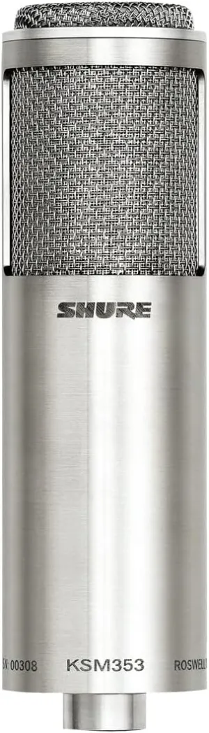 Shure KSM353/ED Premier BI-Directional Ribbon Microphone with Roswellite Ribbon Technology