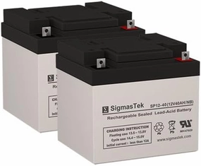 SigmasTek Permobil Hexior Wheelchair 12V 40AH AGM Wheelchair Deep Cycle Battery Replacement