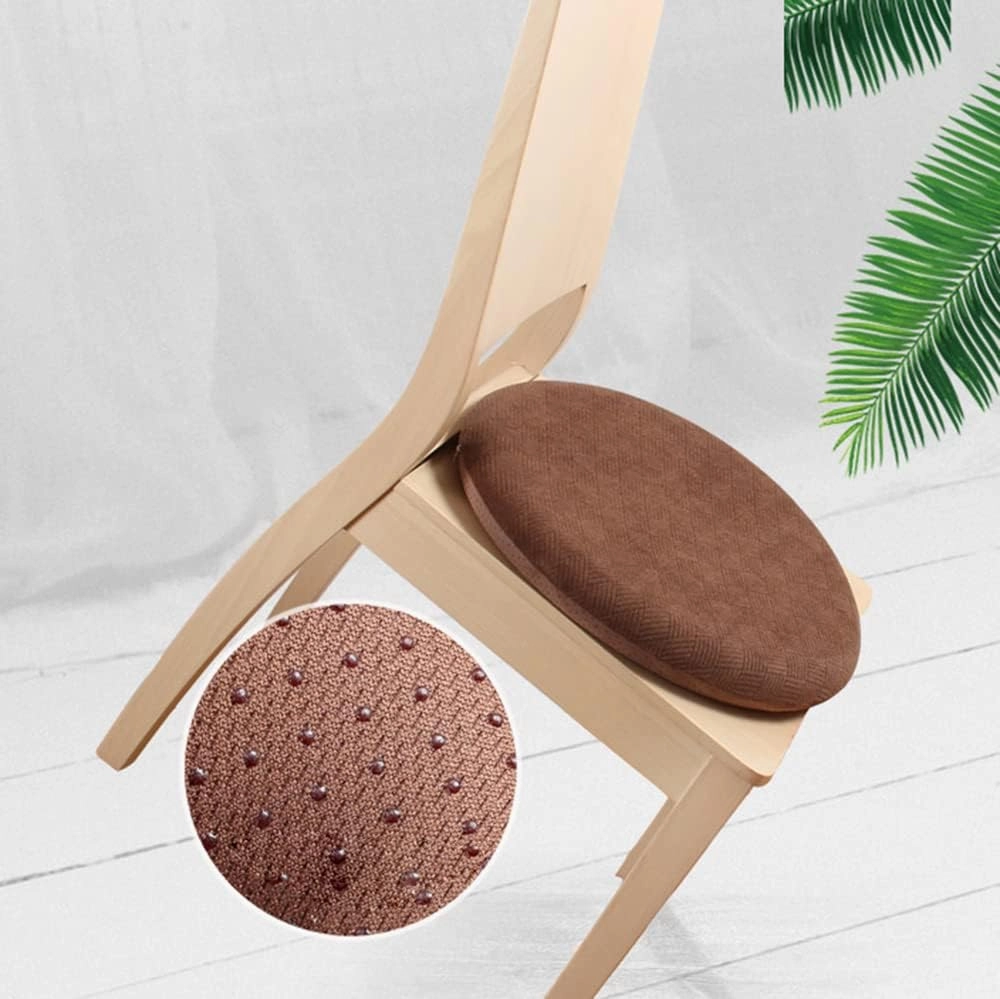 Sigmat Memory Foam Seat Cushion Anti-Slip Soft Round Stool Cushion Chair Pad 13 Inch Grey