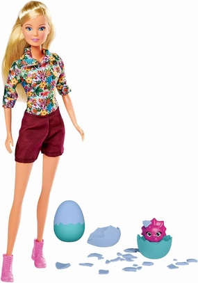 Simba 105733606 – Steffi Love Dino Surprise, Mannequin on Expedition with Two Dinosaur Eggs to Decompose, 29 cm Play Doll from 3 Years