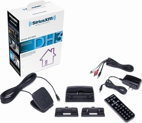 SiriusXM SXDH3 Satellite Radio Home Dock Kit with Antenna and Charging Cable (Black) (Renewed)