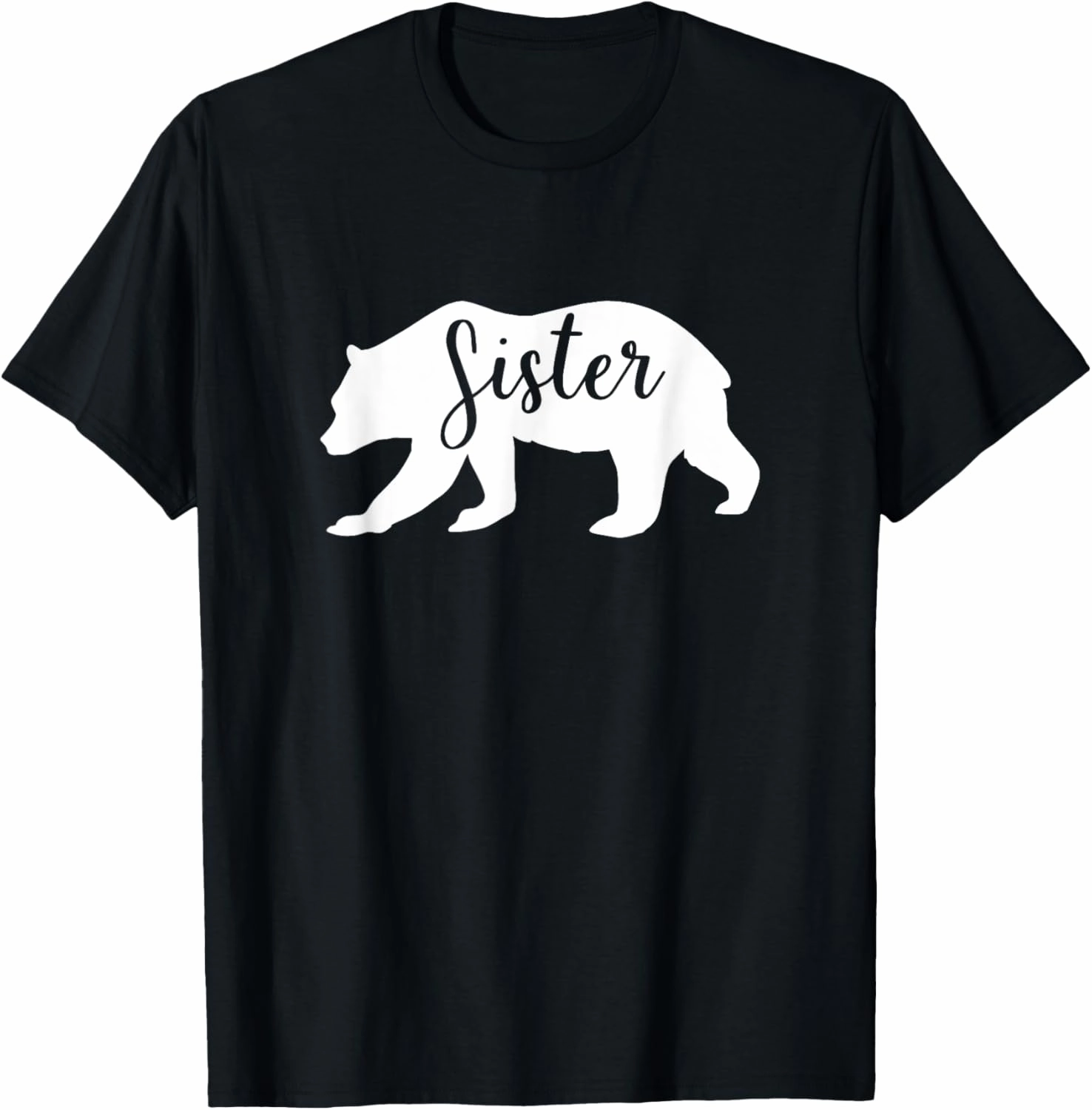 Sister Bear Design Cute Family Wildlife Theme T-Shirt