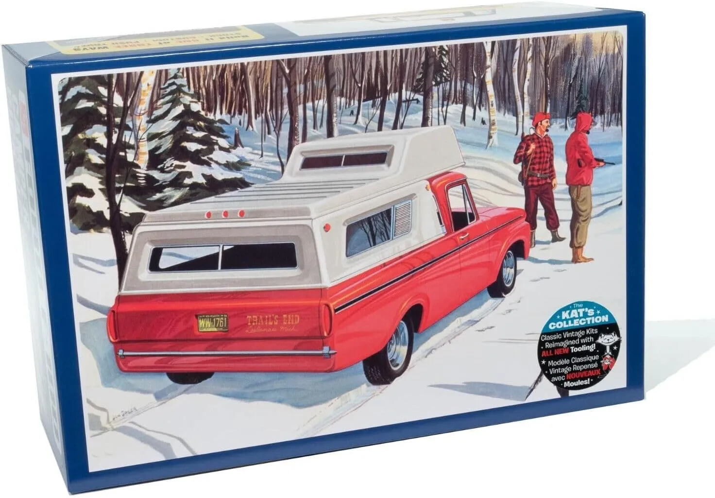Skill 2 Model Kit 1963 F-100 Camper Pickup Truck 3-in-1 Kit 1/25 Scale Model by AMT AMT1412