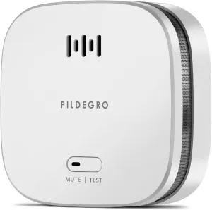 Smoke Alarm, Upgraded Compact 10-Year Battery Heat and Smoke Detection for Dual Protection in Fire Alarms, LED Indicator Loud Alarm with Test/Mute Button and Replaceable CR123A Battery