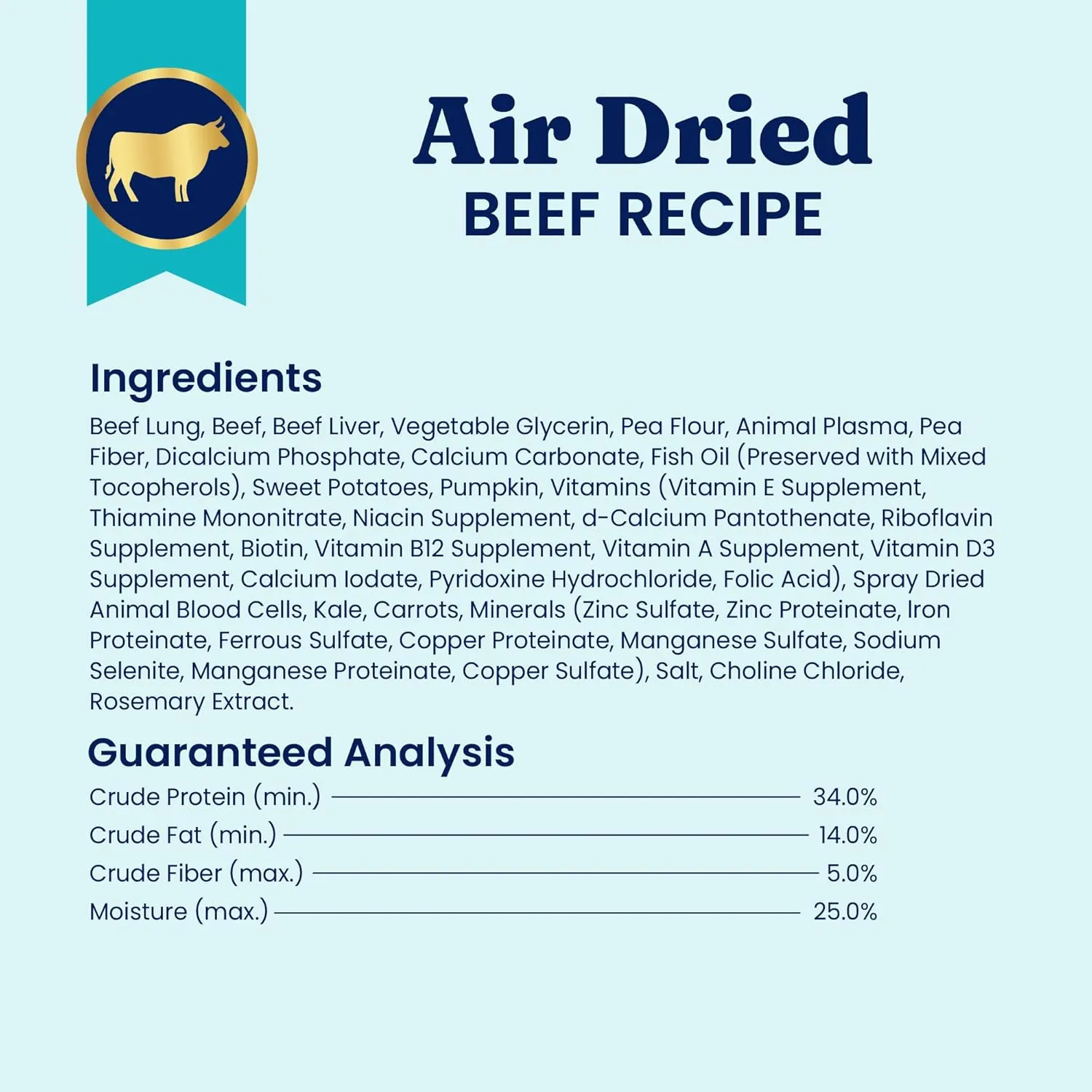 Solid Gold Air Dried Dog Food Toppers for Picky Eaters - Healthy Dog Treats Made with Real Beef to Serve as Meal Topper or Dog Treat - Supports Muscle Growth, Immunity, and Healthy Digestion - 1 LB